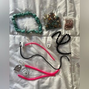 Beads Jewelry making Assorted Bag Lava Stone Black Hot ibella Bracelets Stones